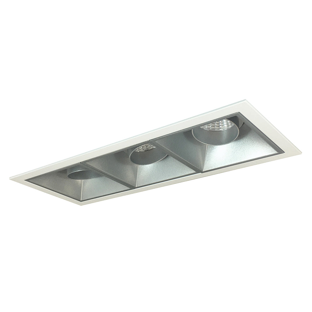 Nora Lighting Iolite MLS Three Head Adjustable Snoot / Fixed Downlight / Fixed Downlight, Flanged