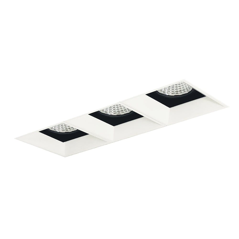 Nora Lighting Iolite MLS Three Head, Trimless Fixed Downlight