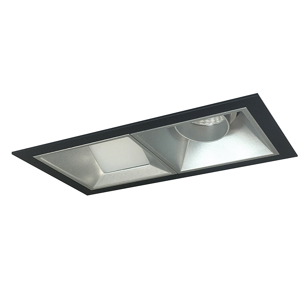 Nora Lighting Iolite MLS Two Head Fixed Downlight / Wall Wash, Flanged