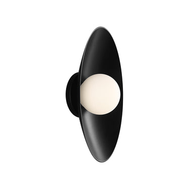 Visual Comfort Joni 13 inch LED wall sconce, matte black finish, outdoor rated