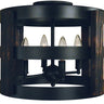 Framburg Homestead 4 - Light Matte Black Semi-Flush Mount L1001 MBLACK