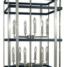 Framburg Montreaux 12 - Light Brushed Nickel with Matte Black Accents Foyer Chandelier L1032 BN/MBLACK