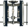 Framburg Bucolic 5 - Light Brushed Nickel with Matte Black Accents Semi-Flush Mount L1063 BN/MBLACK