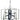 Framburg Interstellar 8 - Light Brushed Nickel with Matte Black Accents Chandelier L1096 BN/MBLACK