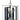 Framburg Interstellar 8 - Light Brushed Nickel with Matte Black Accents Chandelier L1098 BN/MBLACK