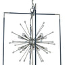 Framburg Zeta 10 - Light Brushed Nickel with Matte Black Accents Chandelier L1110 BN/MBLACK