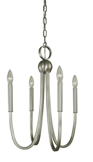 Framburg Alexandria 4 - Light Brushed Nickel Chandelier L1127 BN