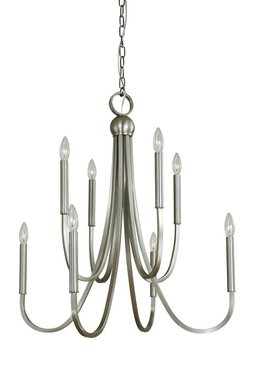 Framburg Alexandria 8 - Light Brushed Nickel Chandelier L1129 BN