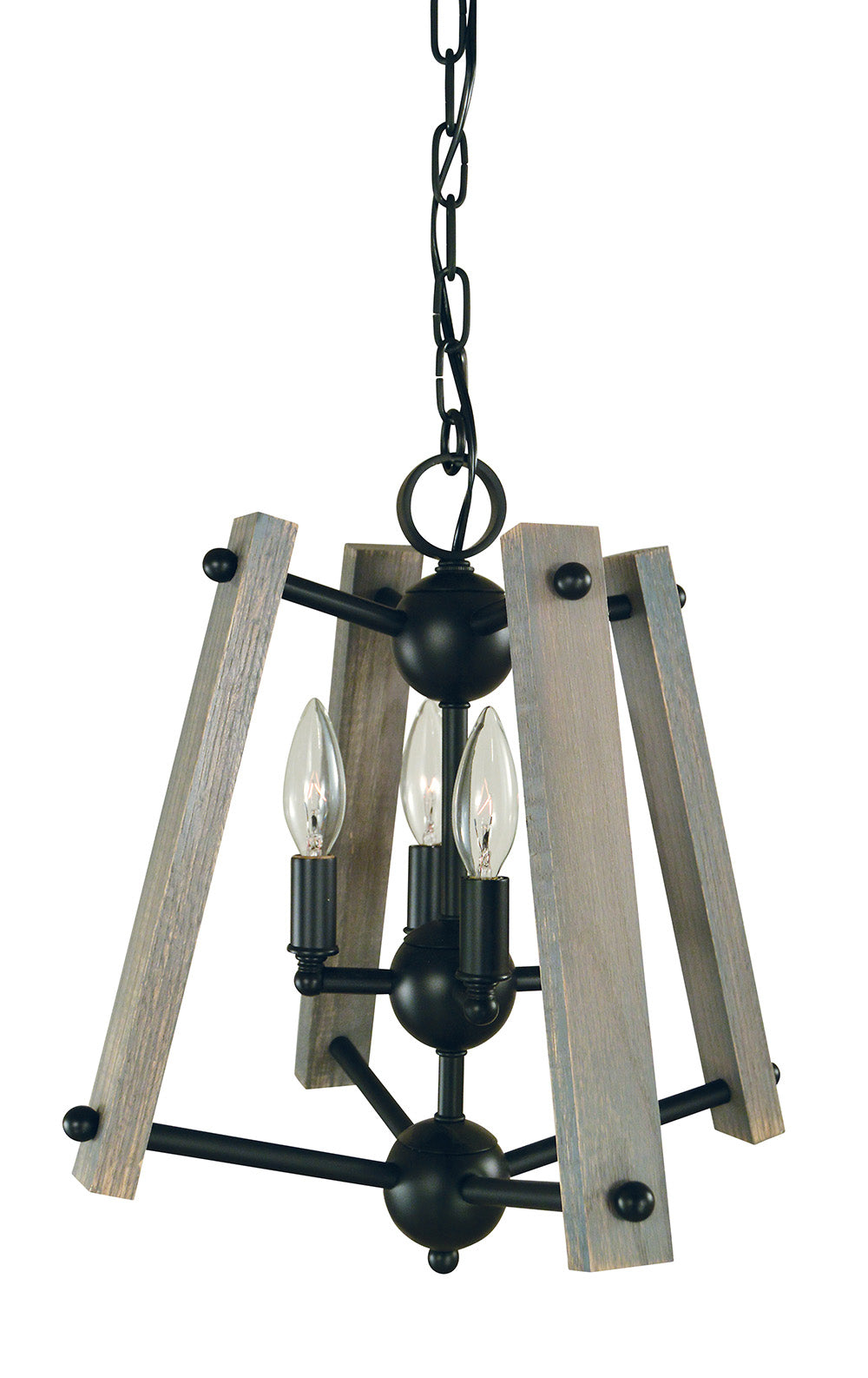 Framburg 4-Light Matte Black Meredith Dual Mount