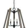Framburg Meredith 5 - Light Matte Black Chandelier L1137 MBLACK