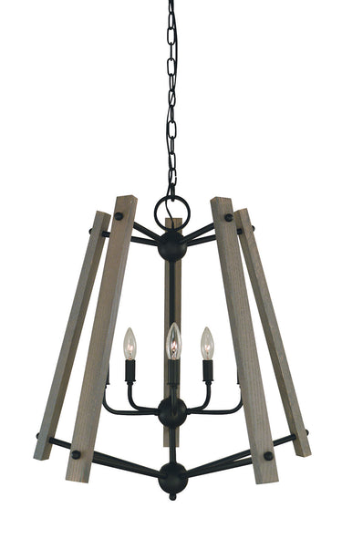 Framburg Meredith 5 - Light Matte Black Chandelier L1137 MBLACK