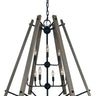 Framburg Meredith 9 - Light Matte Black Foyer Chandelier L1139 MBLACK