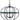 Framburg Elizabeth 5 - Light Matte Black Chandelier L1150 MBLACK