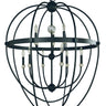 Framburg Elizabeth 9 - Light Matte Black Foyer Chandelier L1154 MBLACK