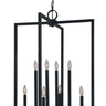 Framburg Andrew 8 - Light Matte Black Foyer Chandelier L1186 MBLACK