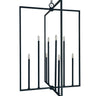 Framburg Andrew 8 - Light Matte Black Foyer Chandelier L1188 MBLACK