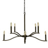 Framburg Bridgeport 8 - Light Iron Chandelier L1190 IRON