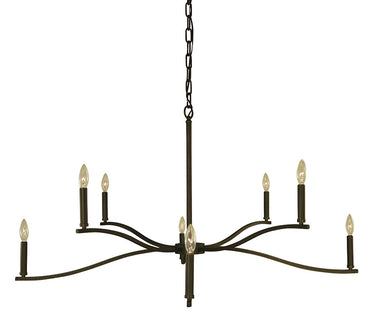 Framburg Bridgeport 8 - Light Iron Chandelier L1192 IRON