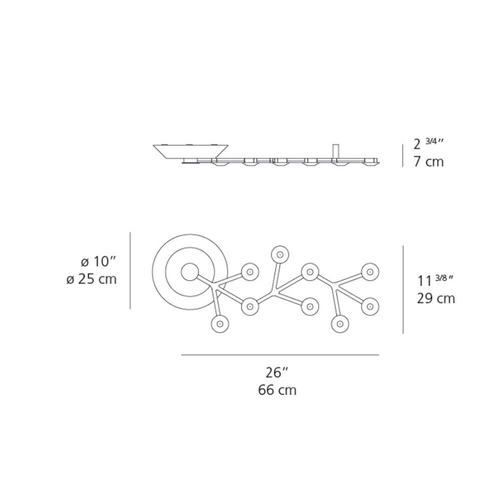 Artemide Led Net 66 Linear Ceiling Light