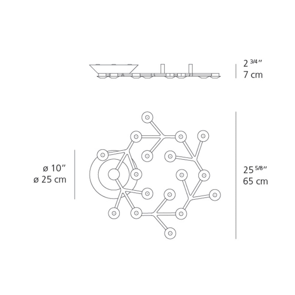 Artemide Led Net Circle Ceiling Light