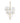 Modern glass globe chandelier Lyndon by Oluce in chrome finish for living room interiors