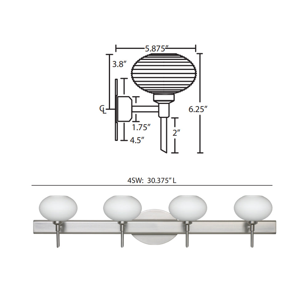 Besa Lighting Lasso 4 Bath Light