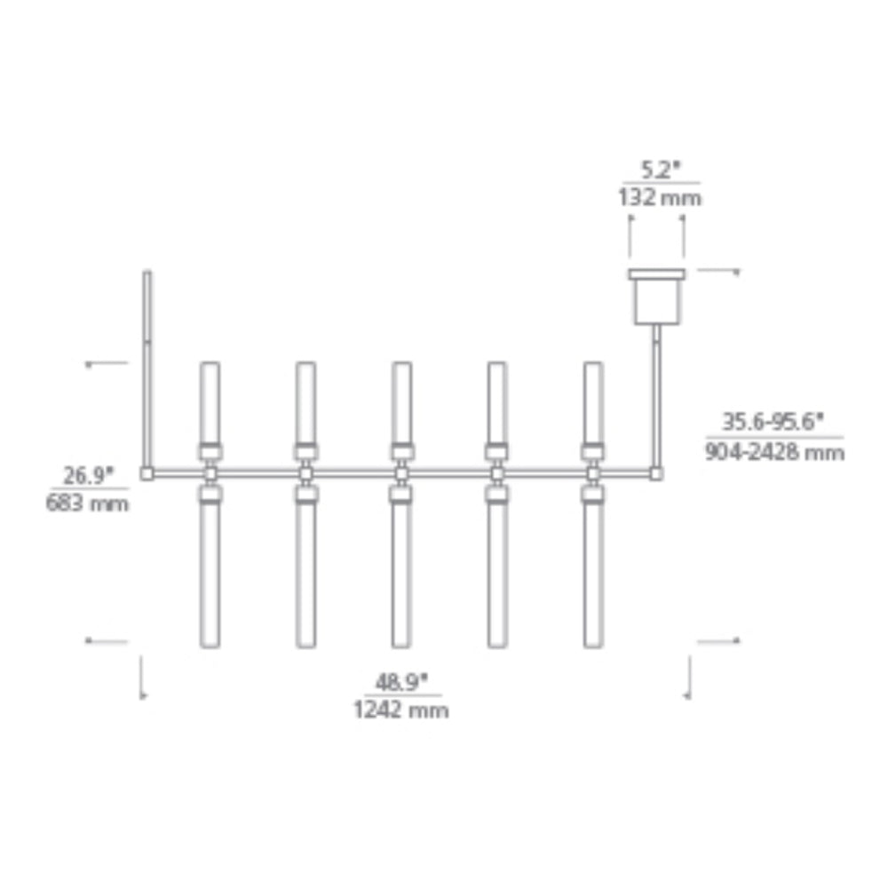 Tech Lighting Linger 48 Linear Pendant
