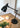Wireless Onyx Cordless Task Lamp Black Metal side profile