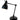 Onyx Cordless Task Lamp Black Metal with adjustable head