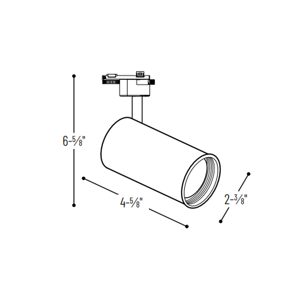 Nora Lighting MR16 GU10 Architectural Cylinder Track Head