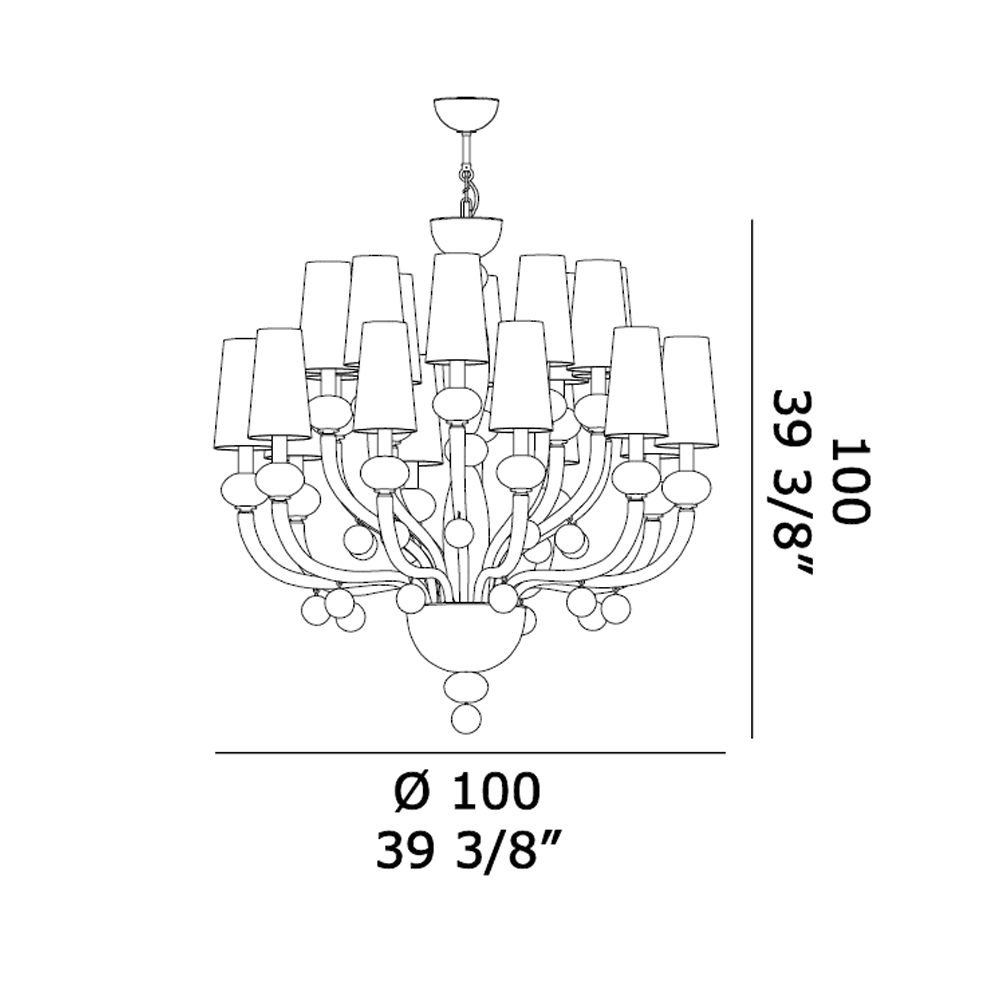 De Majo Mademoiselle Chandelier