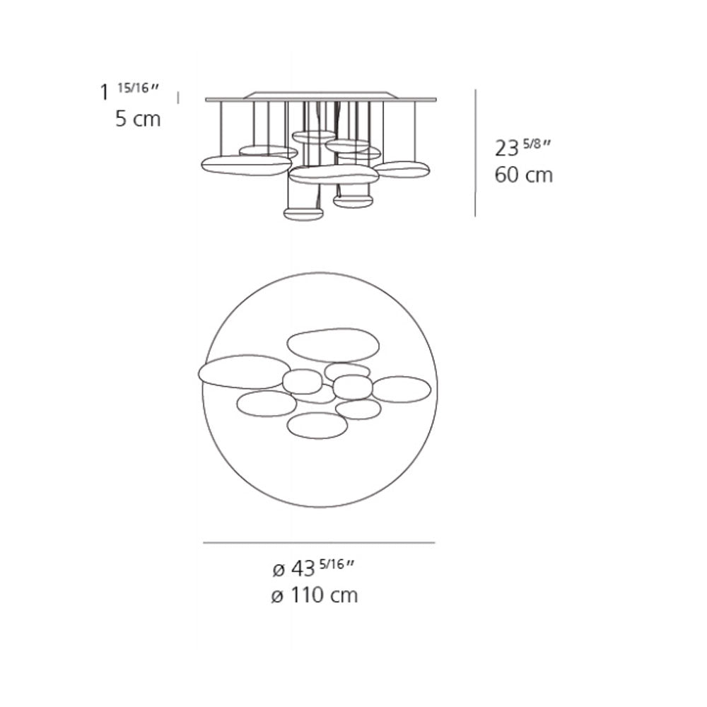 Artemide Mercury Ceiling Light