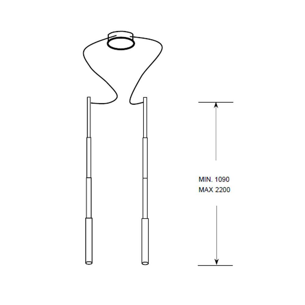 Pallucco Micro Telescopic 2.4 Pendant Light