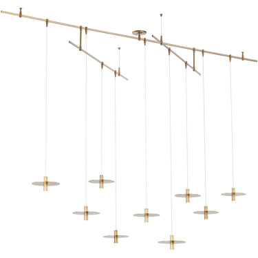 Mini Ponte 9-Light Chandelier | Visual Comfort Modern | LoftModern