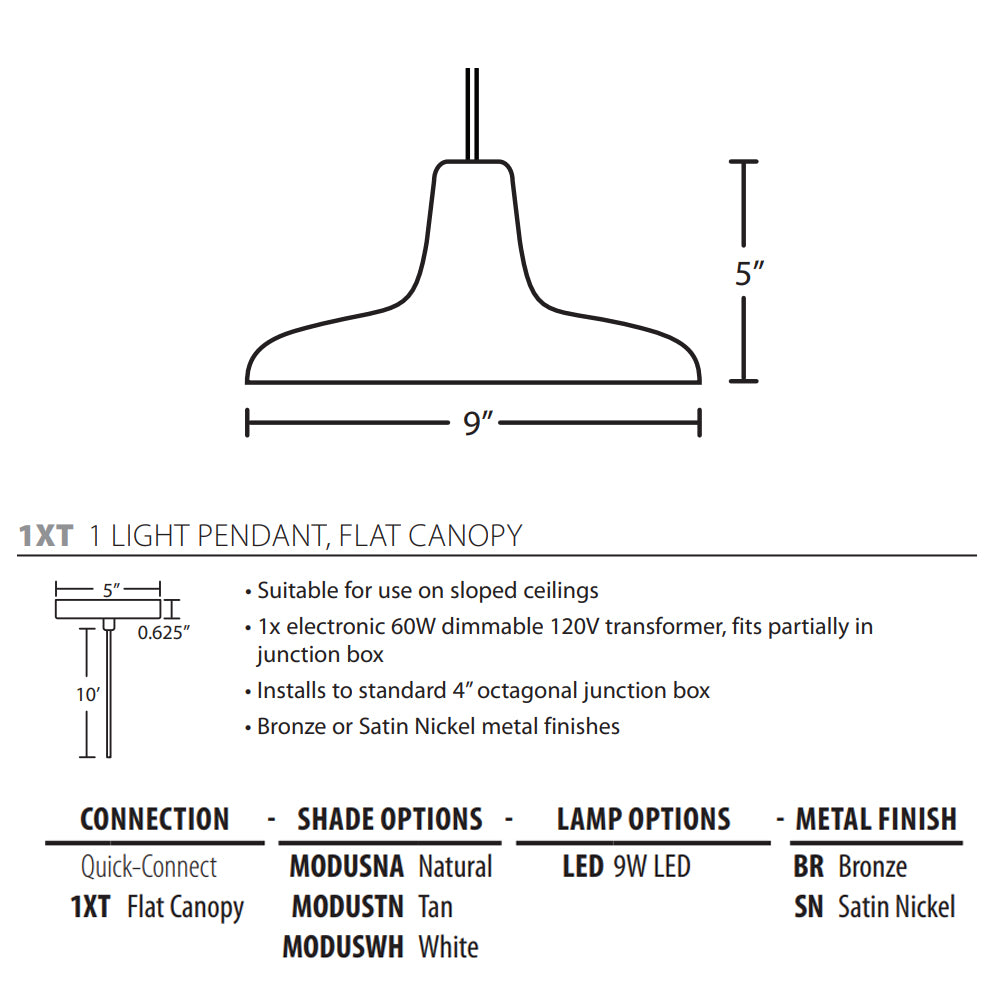 Besa Lighting Modus Pendant Light