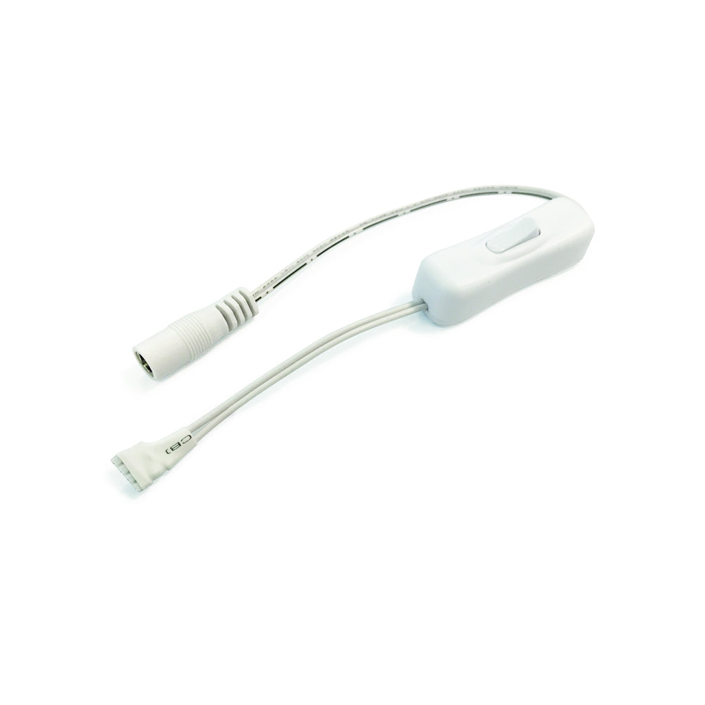 Nora Lighting 11" Power Line Interconnector w/Switch for High Ouput & Hy-Brite Tape Light