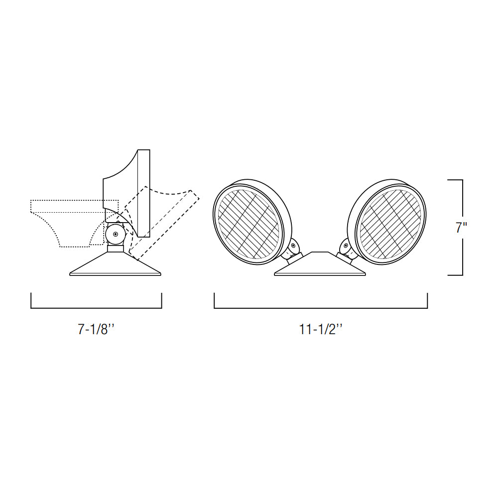 Nora Lighting NE-932 Emergency Dual Remote Heads