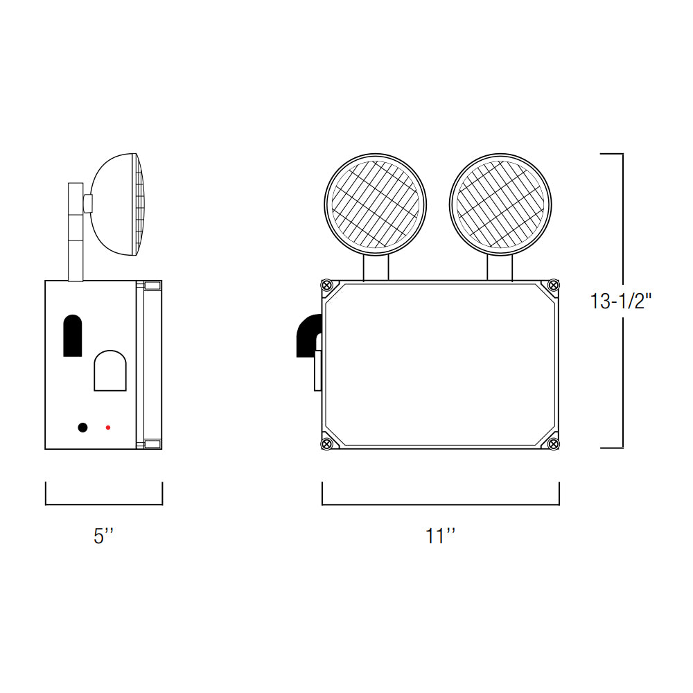 Nora Lighting NE-960 Wet Location Emergency Light with Remote Capability