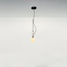 Modern NH 14 suspension lamp by Artemide with blown glass and brass ring