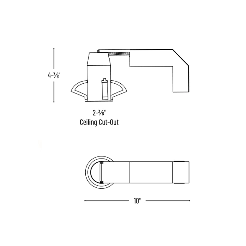 Nora Lighting 1" Iolite LED Dedicated IC Air-Tight Remodel Housing, 600lm