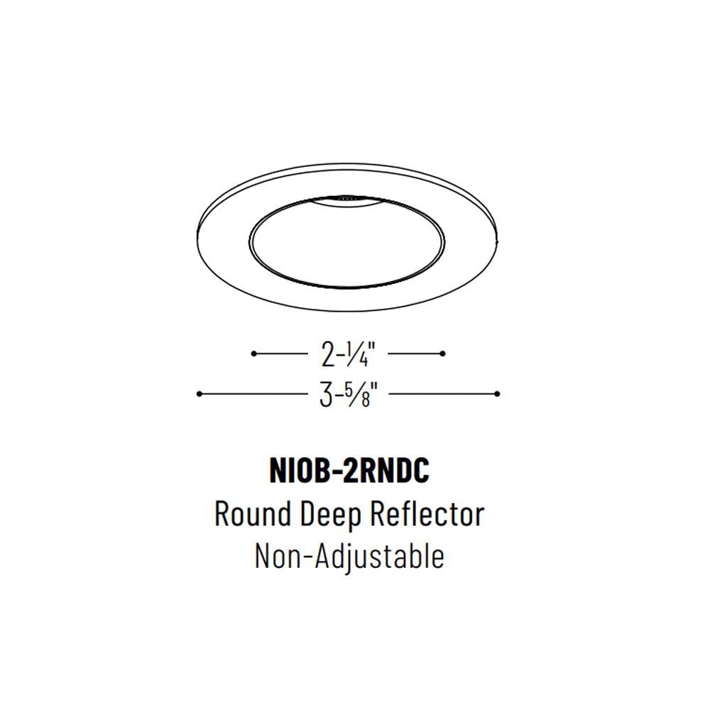 Nora Lighting 2" Iolite, Round Reflector