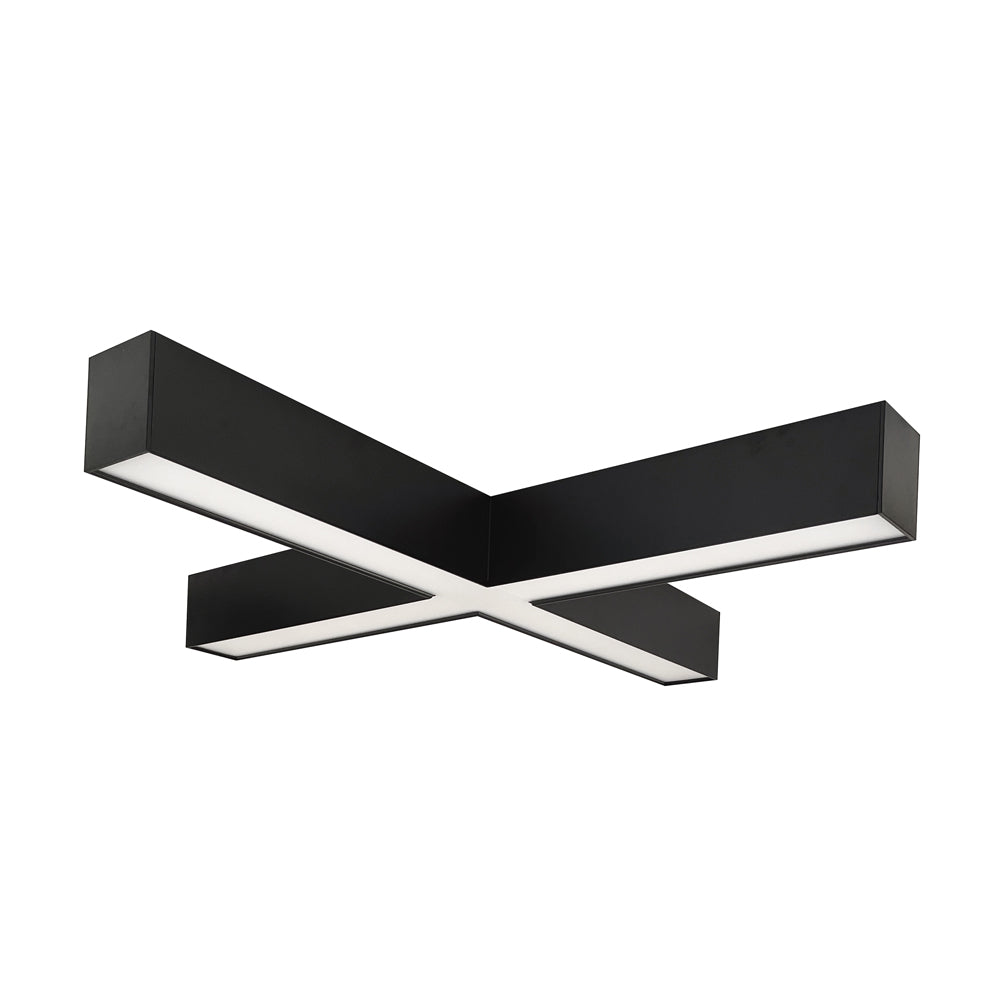 Nora Lighting X Shaped L-Line LED Indirect/Direct, Selectable CCT