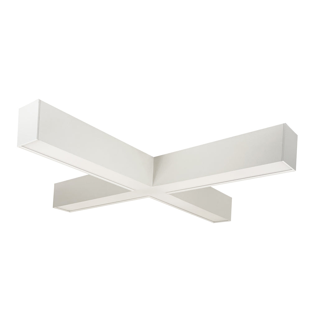 Nora Lighting X Shaped L-Line LED Indirect/Direct, Selectable CCT