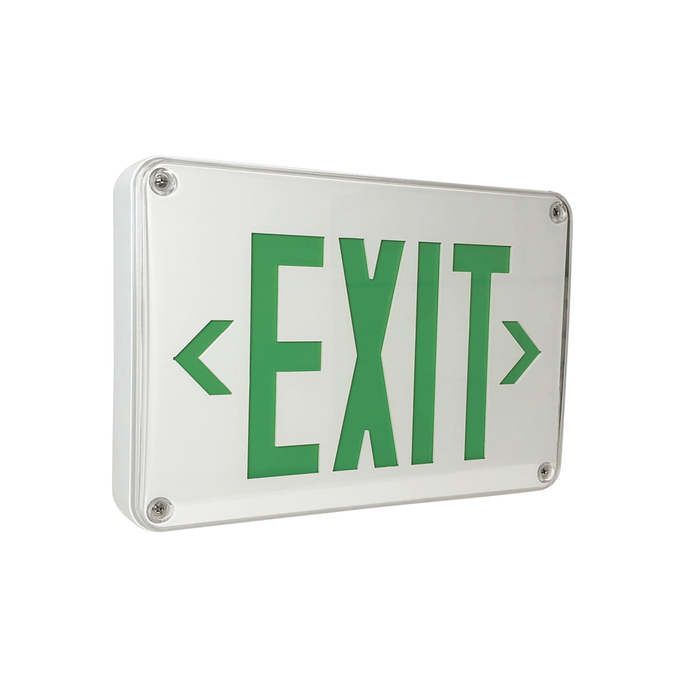 Nora Lighting NX-617-LED Wet Location LED Exit Sign with Battery Backup and Self Diagnostics