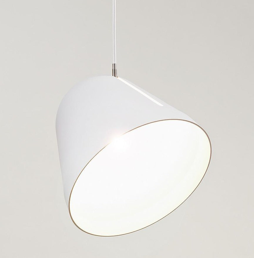 Tilt White Pendant Lamp Large by Nyta