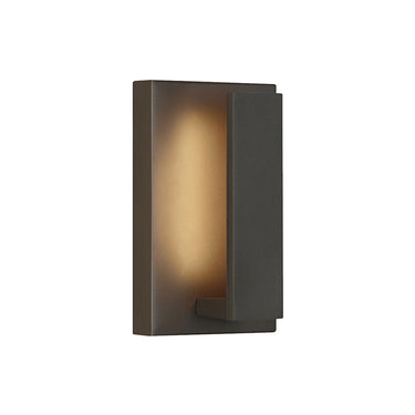Visual Comfort Modern Nate 700OWNTE 9" Outdoor Wall Sconce - Bronze Finish