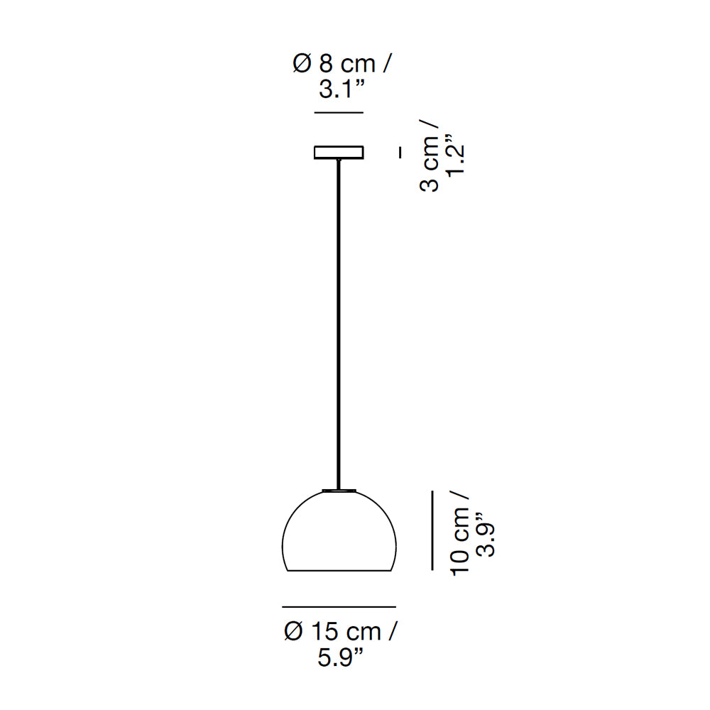 Neil Pendant Light Small by Carpyen