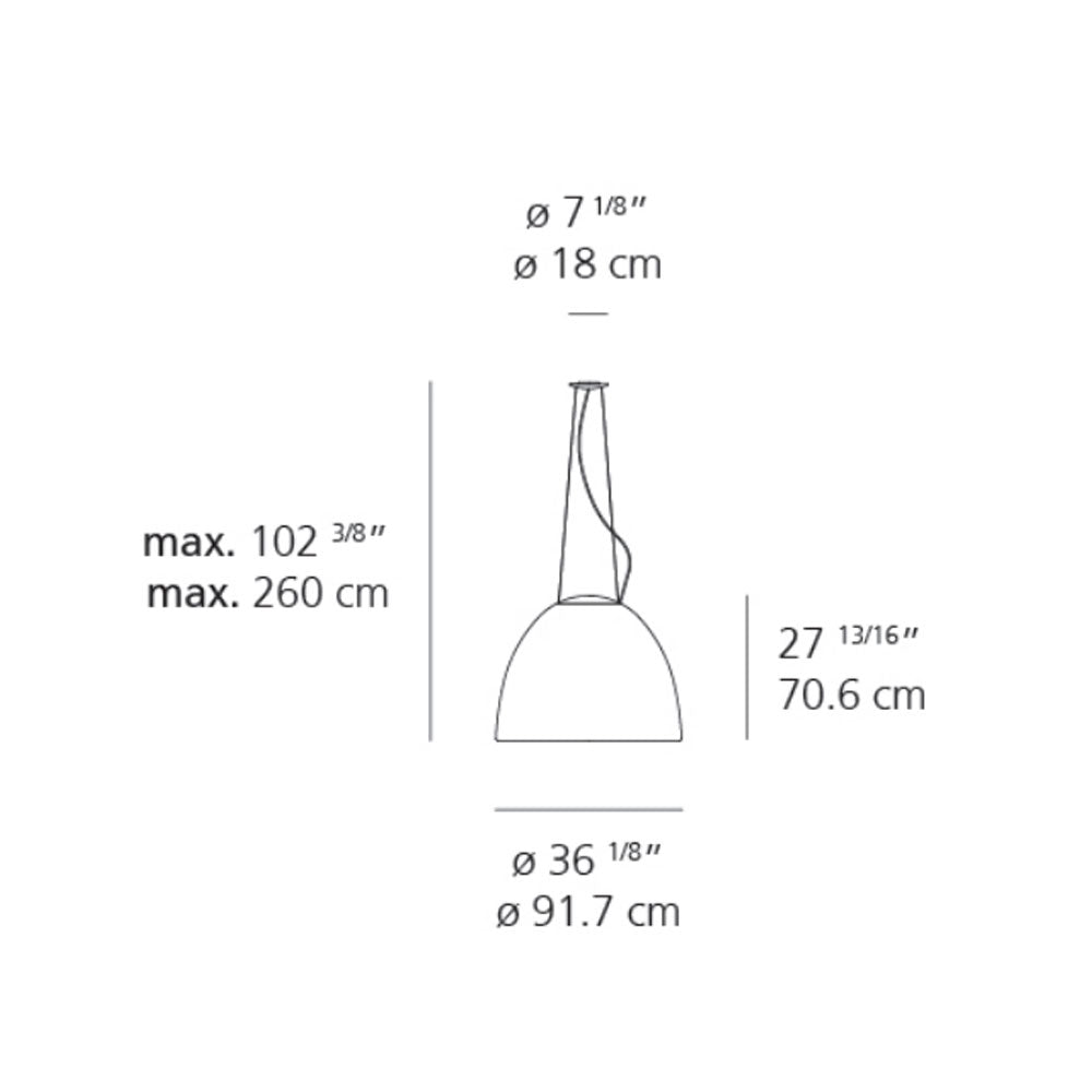 Artemide Nur 1618 Led Pendant Light