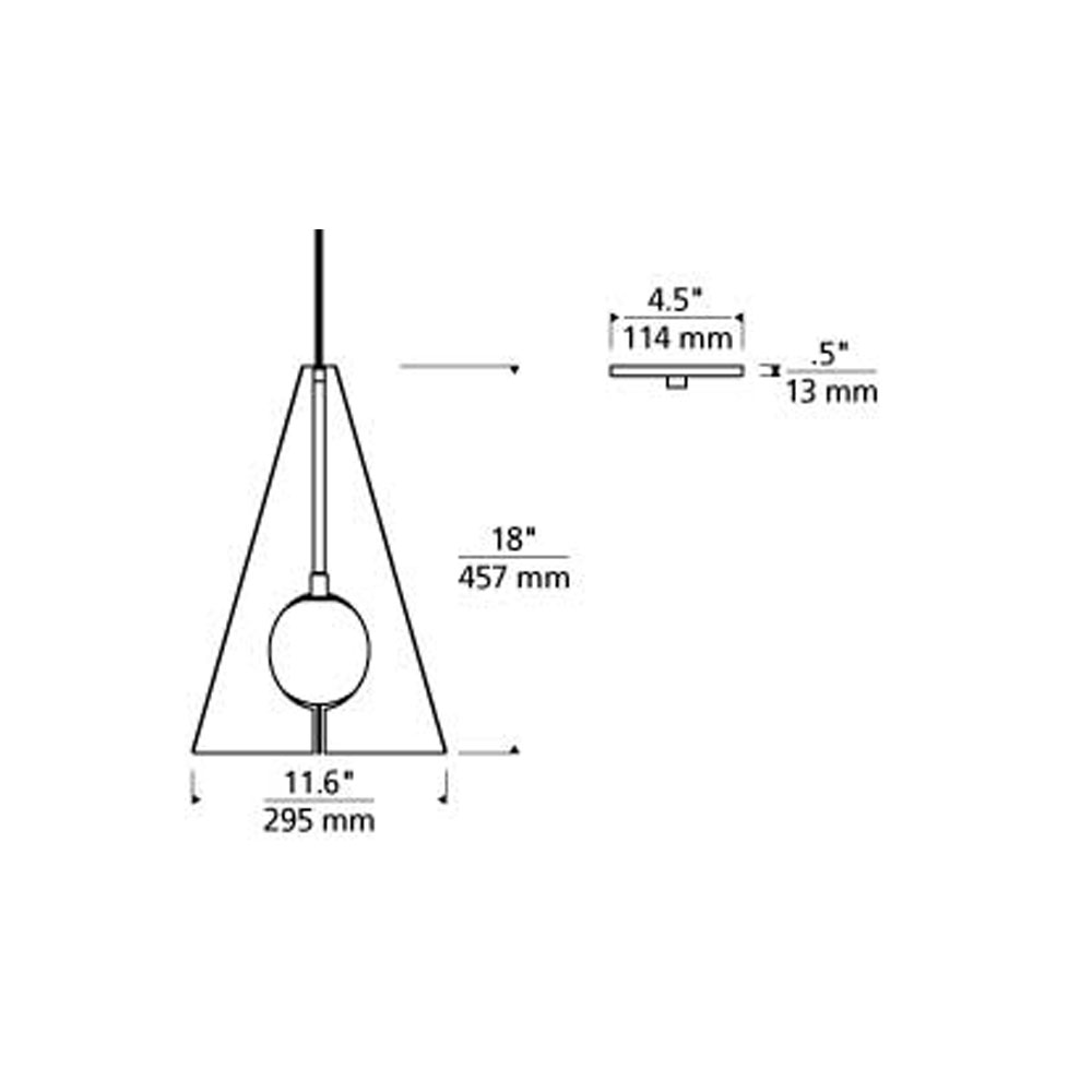 Tech Lighting Orbel Pyramid Pendant