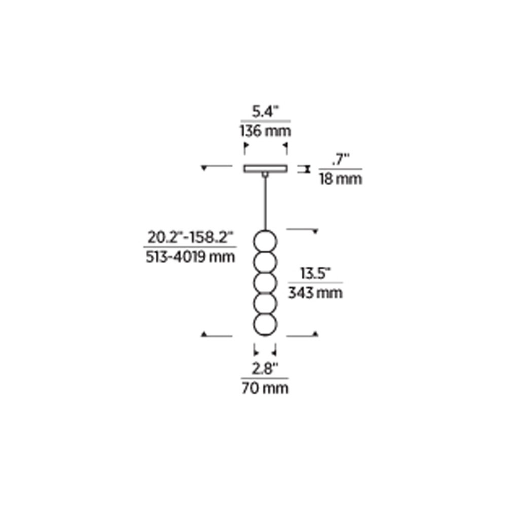 Tech Lighting Orbet 5-Light Pendant